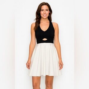Crystal Doll Cut Out Skater Skirt Dress Women’s S size small minima minimalist